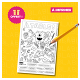 Le coloriage éducatif spécial "Resto"